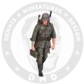 デニスミニアチュアーズデザイン[DHM35F06]1/35 WW.II ドイツ歩兵 "ハインリッヒ"w/機関銃三脚