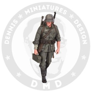 画像1: デニスミニアチュアーズデザイン[DHM35F06]1/35 WW.II ドイツ歩兵 "ハインリッヒ"w/機関銃三脚 (1)
