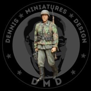 画像1: デニスミニアチュアーズデザイン[DHM35F11]1/35 WW.II ドイツ武装親衛隊上等兵"ヴィリー" w/機関銃三脚 (1)