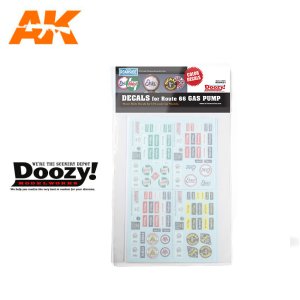 画像1: DOOZY[RS24021]ルート66ガスポンプデカールセット (1)