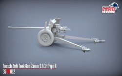 画像3: ダイナモモデルズ[DYN35DM002]1/35 オチキス 25mm S.A 34 タイプIIフランス対戦車砲