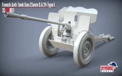 画像2: ダイナモモデルズ[DYN35DM003]1/35 オチキス 25mm S.A 34 タイプIフランス対戦車砲