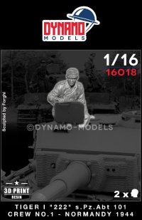 ダイナモモデルズ[DYN16018]1/16 第101重戦車大隊 タイガーI "222"乗員 1