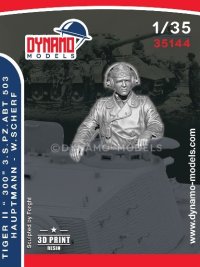 ダイナモモデルズ[DYN35144]1/35 第503重戦車大隊 タイガーII "300"戦車長 W.シェルフ大尉