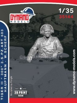 画像1: ダイナモモデルズ[DYN35144]1/35 第503重戦車大隊 タイガーII "300"戦車長 W.シェルフ大尉
