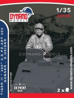 画像1: ダイナモモデルズ[DYN35145]1/35 第503重戦車大隊 タイガーII "300"砲手 G.ハイダー