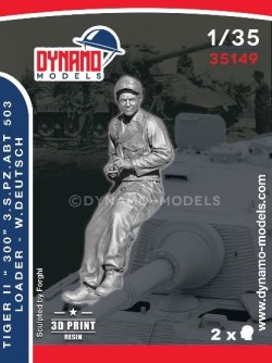 画像1: ダイナモモデルズ[DYN35149]1/35 第503重戦車大隊 タイガーII "300"装填手 W.ドイッチェ