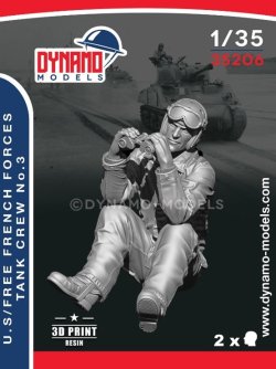 画像1: ダイナモモデルズ[DYN35206]1/35 WW.II 米軍・自由フランス軍戦車兵 3