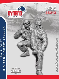 画像1: ダイナモモデル[DYN35213]1/35 アメリカ戦車兵 1944〜1945年 "脱出" セット1 (2体入)