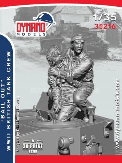 画像1: ダイナモモデル[DYN35216]1/35 WW.II イギリス戦車兵 "脱出" セット1 (2体入)