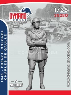 画像1: ダイナモモデル[DYN35280]1/35 フランス戦車兵 1940年 シャルル・ド・ゴール大佐