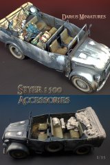 Darius Miniatures[DA35006]1/35 WWII アクセサリー ドイツシュタイヤー1500用車載装備品セット