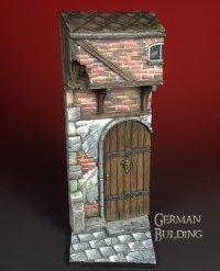 Darius Miniatures[DM35033]1/35 ジオラマアクセサリー シーナリーズ2 ドイツのレンガ家屋