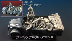 画像4: Darius Miniatures[DMF35065]1/35 WWII ドイツ武装親衛隊 シュタイヤー搭乗兵&車載装備品ビックセット 目標発見