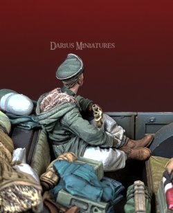 画像2: Darius Miniatures[DMF35070]1/35 WWII ドイツ武装親衛隊 双眼鏡を持ち座乗するSS将校