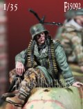 Darius Miniatures[DMF35092]1/35 WWII ドイツ 武装親衛隊装甲擲弾兵＃1 MG34機銃手