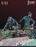 Darius Miniatures[DMF35097]1/35 WWII ドイツ ヘッツァー駆逐戦車乗員セット(2体入)