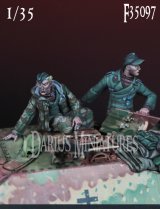Darius Miniatures[DMF35097]1/35 WWII ドイツ ヘッツァー駆逐戦車乗員セット(2体入)