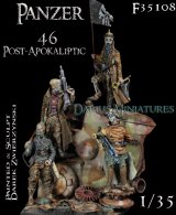 Darius Miniatures[DMF35108]1/35 Panzer 46 Post-Apokaliptic 終末戦争後の世界 フィギュアセット(4体＋ベース)