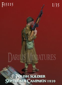 画像3: Darius Miniatures[DMF35115]1/35 WWII ポーランド軍兵士＃2 軽機関銃手 1939年9月戦役