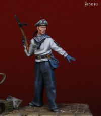 Darius Miniatures[DMF35030]1/35 WWII 独 ドイツ海軍(2) 短機関銃を携えベルリンへ向かう独海軍兵士 ベルリン攻防戦 1945年