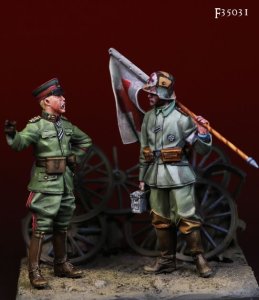 画像1: Darius Miniatures[DMF35031]1/35 WWI 独 ドイツ帝国陸軍 「皇帝による大戦争を遂行せよ」(2体セット) (1)
