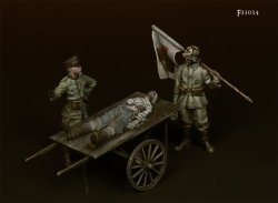 画像1: Darius Miniatures[DMF35034]1/35 WWI 独 ドイツ帝国陸軍 将兵セット 大戦争と赤十字旗の狭間