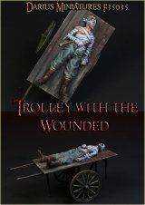 Darius Miniatures[DMF35035]1/35 WWI 独 ドイツ皇帝陸軍 手押し車に乗った負傷兵
