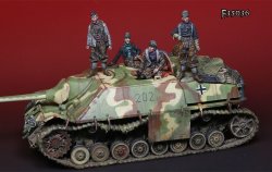 画像2: Darius Miniatures[DMF35036]1/35 WWII 独 IV号駆逐戦車ラング用装備品&武装SS戦車兵セット