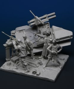 画像3: Darius Miniatures[DMF35050]1/35 WWII ドイツ「最後の塞(とりで) ベルリン1945」ビネットセット