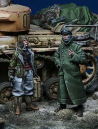Darius Miniatures[DMF35064]1/35 WWII ドイツ戦車搭乗員セット(2体入) 戦車長と整備兵