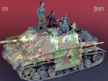 Darius Miniatures[DMF35075]1/35 WWII ドイツ IV号駆逐戦車/70(A) 武装親衛隊乗員4体/装備品セット