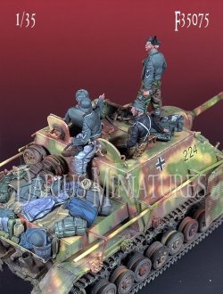 画像3: Darius Miniatures[DMF35075]1/35 WWII ドイツ IV号駆逐戦車/70(A) 武装親衛隊乗員4体/装備品セット