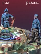 Darius Miniatures[DMF48002]1/48 WWII ドイツ戦車兵セット＃1(2体入)