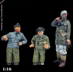 画像1: ダス・ヴェルク[USCDWF014]1/16 ドイツ軍 III号突撃砲クルーと 歩兵 (3体セット)
