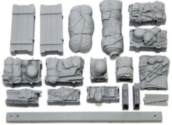 画像1: ダス・ヴェルク[USCDWA028]1/16 ドイツ戦車用積荷セット B