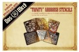 ダス・ヴェルク[USCDWA021]"トリニティー"スプラッターエアブラシ ステンシル (6種セット)  ※DWA026 + 3種類