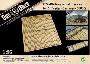 画像1: ダス・ヴェルク[USCDWA019]1/35 ドイツ軍 ユーティリティー トレーラー 5t用床板/パネル木製板セット (1)