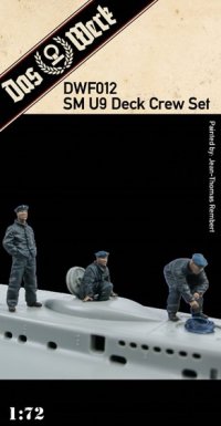 ダス・ヴェルク[USCDWF012]1/72 WW.I ドイツ Uボート SM U9用 甲板クルーフィギュアセット (3体)