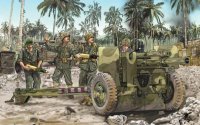ドラゴンモデル[DML6531] 1/35　105mm榴弾砲M2A1 & 牽引車台M2A2 ｗ/アメリカ海兵隊砲兵