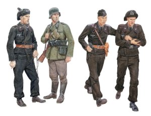 画像1: ドラゴンモデル[DML6654] 1/35 ドイツ 幽霊師団 タンククルー 電撃戦 1940 (1)