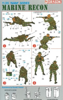 画像2: ドラゴンモデル[DR3313]1/35 アメリカ海兵隊 偵察部隊 ベトナム戦争