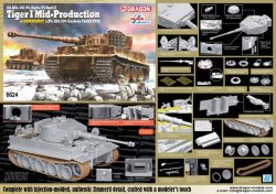 画像2: ドラゴンモデル[DR6624]1/35 WW.II ドイツ軍 ティーガーI 中期型 第506重戦車大隊 1944 w/ツィメリットコーティング