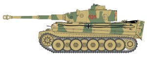 画像1: ドラゴンモデル[DR6820]1/35 WW.II ドイツ軍 重戦車 ティーガーI 第504重戦車大隊 " 131 " チュニジア (1)