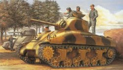 画像1: ドラゴンモデル[DR6048]1/35 WW.II M4A1 シャーマン 75mm砲搭載 前期型