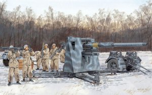 画像1: ドラゴンモデル[DR6260]1/35 WW.II ドイツ軍 88mm砲 Flak36　w/高射砲兵（冬季装備） (1)
