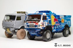 画像6: E.T.MODEL[E35-318]1/35 現用 ロシア KAMAZ-43509レッドブル・ラリートラック「カマズ・マスター」(ズベズダ3657用)
