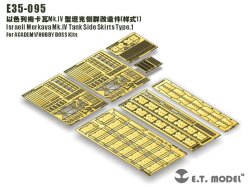 画像3: E.T.MODEL[E35-095]IDF メルカバ Mk.IVサイドスカート Type.1
