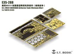 画像5: E.T.MODEL[E35-288]1/35 ベトナム戦争 米 アメリカ陸軍 M551シェリダン空挺戦車用エッチングセット(タミヤ35365用)