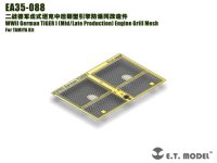 E.T.MODEL[EA35-088]WWII独 ティーガーI(中/後期型)機関室グリルメッシュ